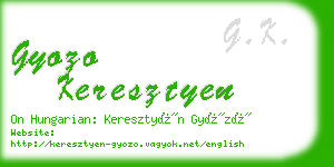 gyozo keresztyen business card
